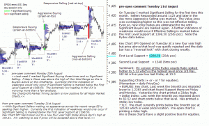 S&P 500 emini pre-open 22nd August