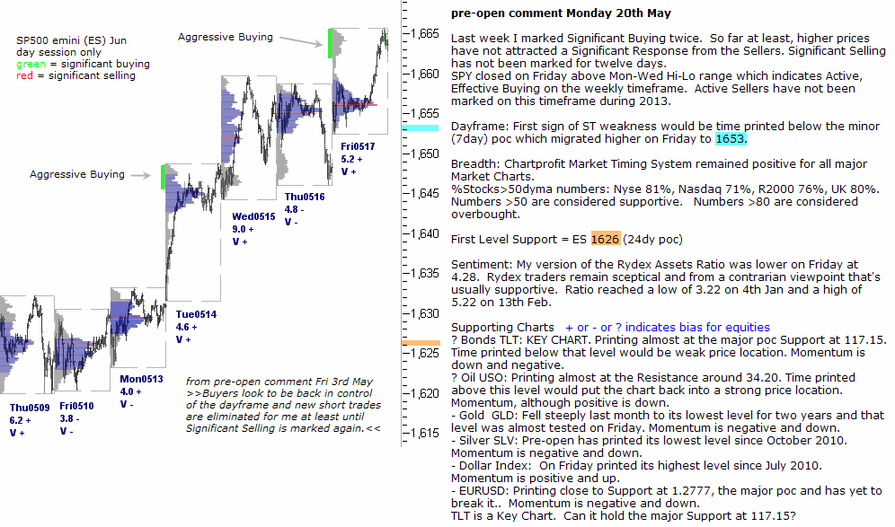 S&P 500 emini pre-open 20th May